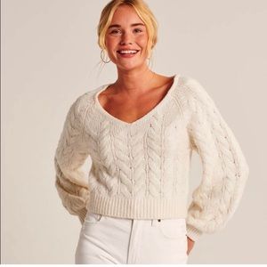 Abercrombie Slouchy Cable Sweater